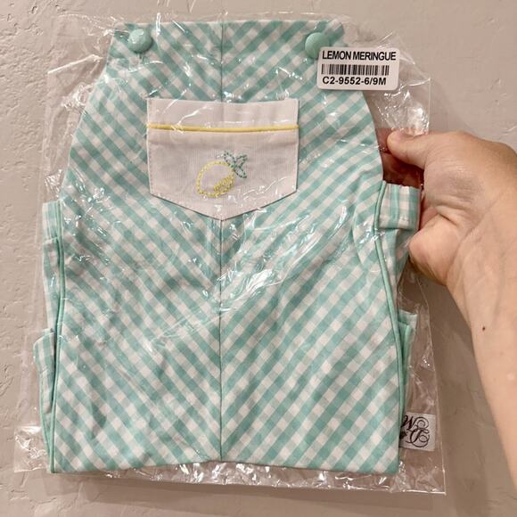 NWT Ricrac & Ruffles Lemon Meringue Jon-Jon Romper - Picture 1 of 4